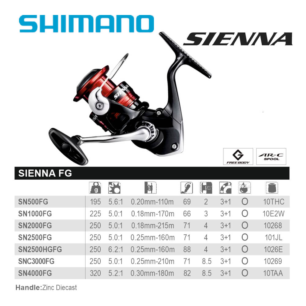 SHIMANO SIENNA 2500HGFG