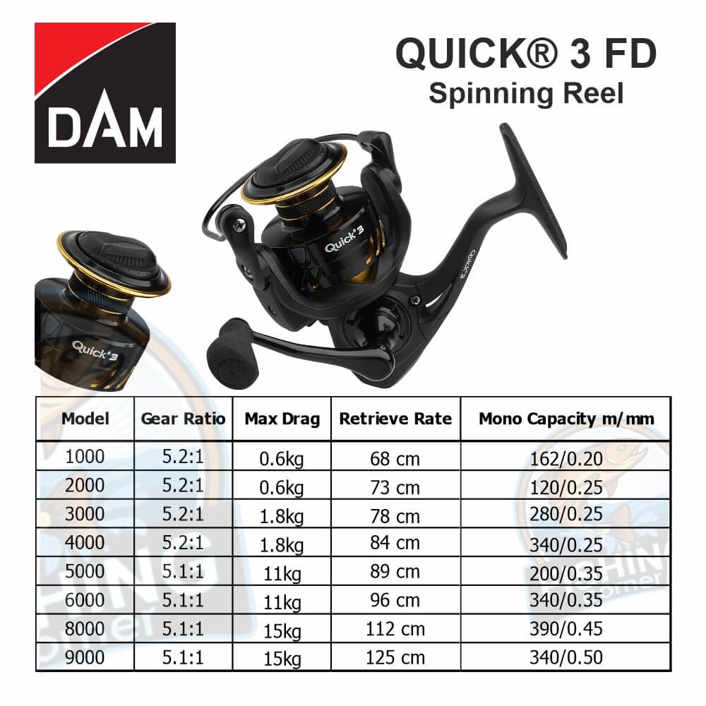 DAM QUICK® 3 FD 9+1 BB