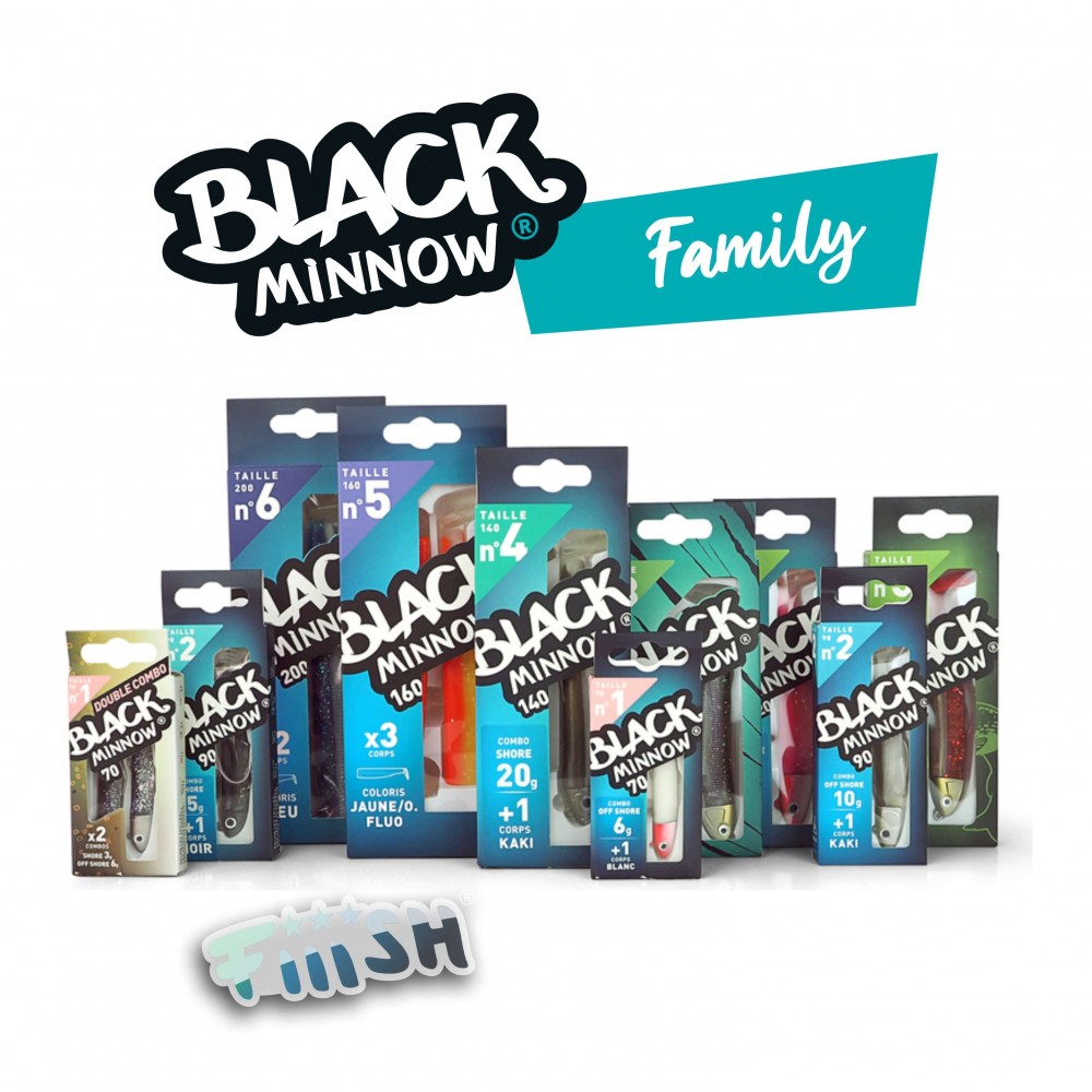 FIIISH BLACK MINNOW N.4 COMBO DEEP HEAD 60G