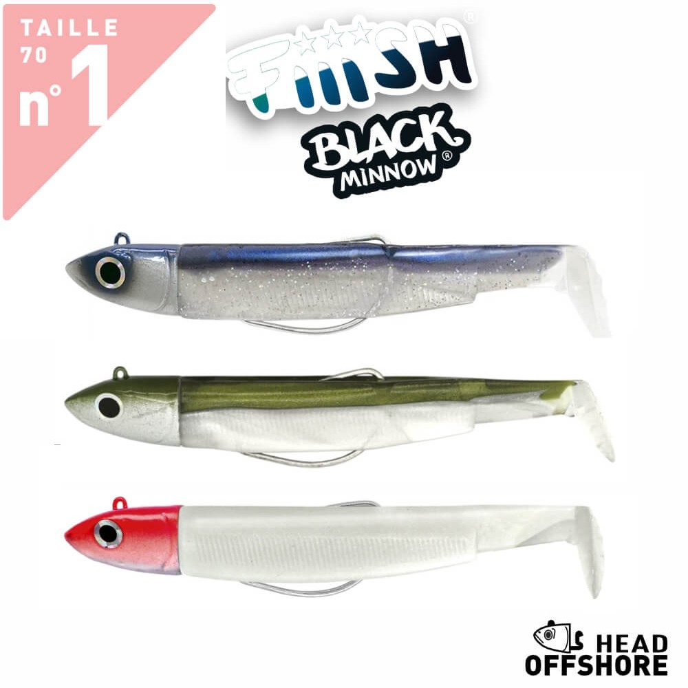 FIIISH BLACK MINNOW N.1 COMBO OFFSHORE HEAD 6G