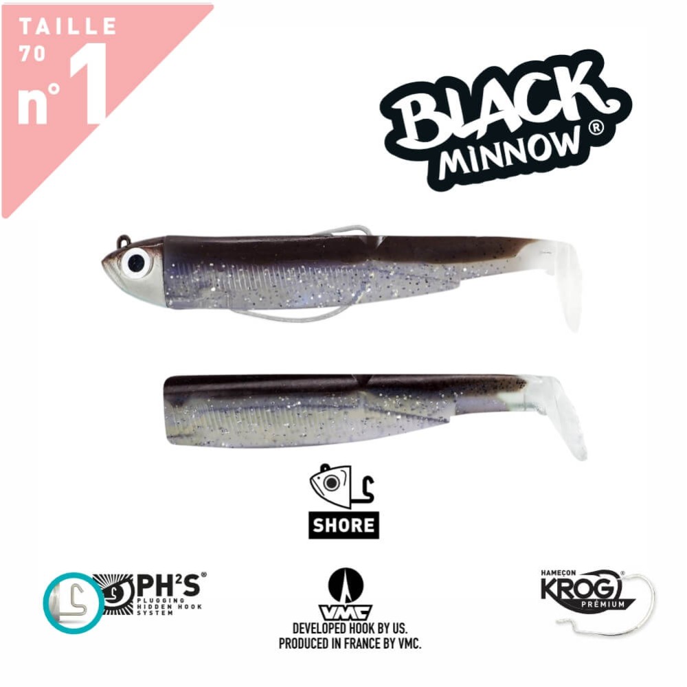 FIIISH BLACK MINNOW N.1 COMBO SHORE HEAD 3G