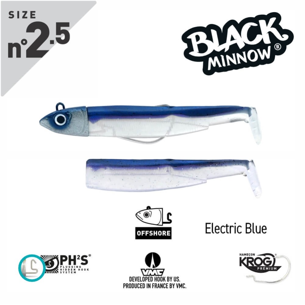 FIIISH BLACK MINNOW N.2.5 COMBO OFFSHORE HEAD 16G