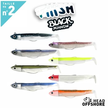 FIIISH BLACK MINNOW N.2 COMBO OFFSHORE HEAD 10G