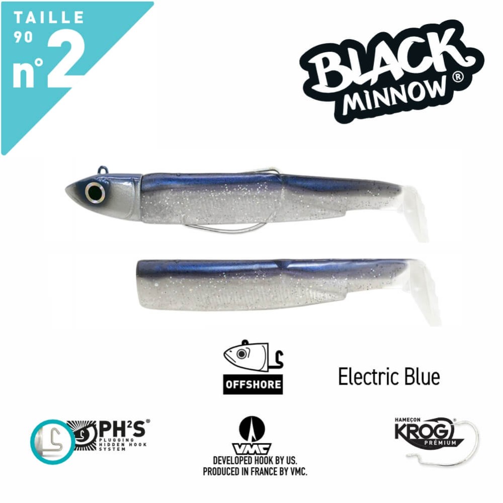 FIIISH BLACK MINNOW N.2 COMBO OFFSHORE HEAD 10G