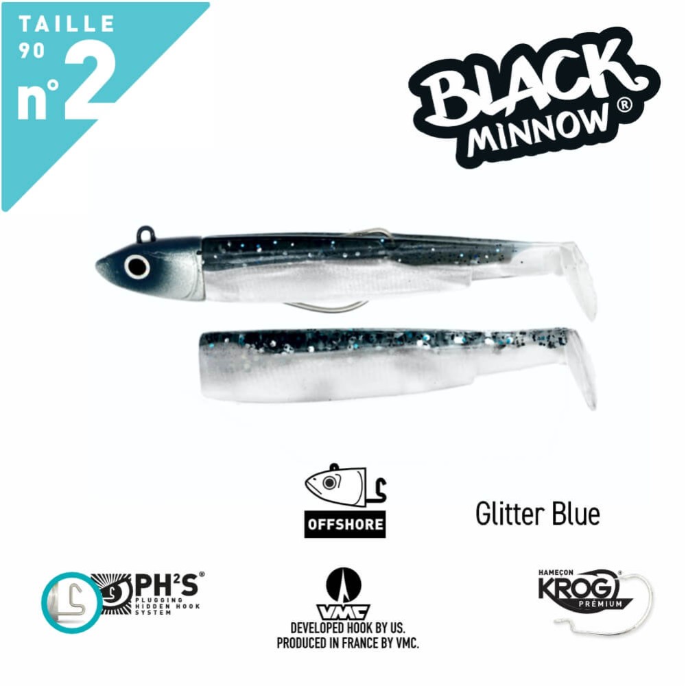 FIIISH BLACK MINNOW N.2 COMBO OFFSHORE HEAD 10G