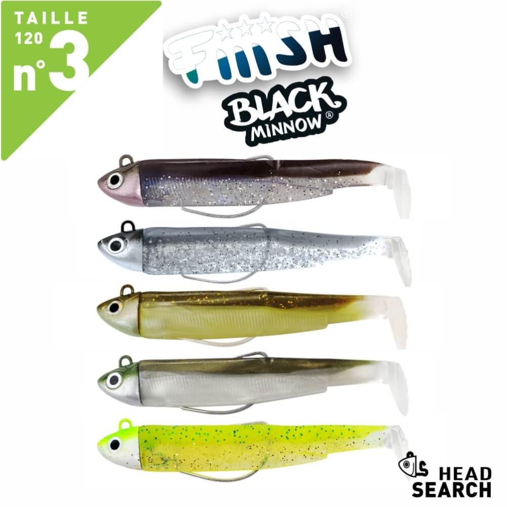 FIIISH BLACK MINNOW N.3 COMBO SEARCH HEAD 18G