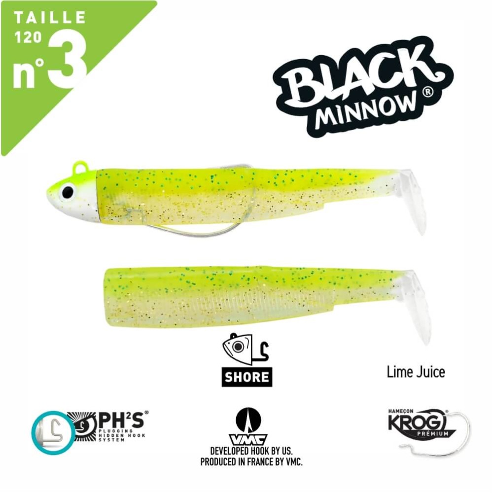 FIIISH BLACK MINNOW N.3 COMBO SEARCH HEAD 18G