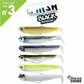 FIIISH BLACK MINNOW N.3 COMBO SHORE HEAD 12G