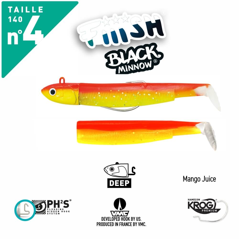 FIIISH BLACK MINNOW N.4 COMBO DEEP HEAD 60G