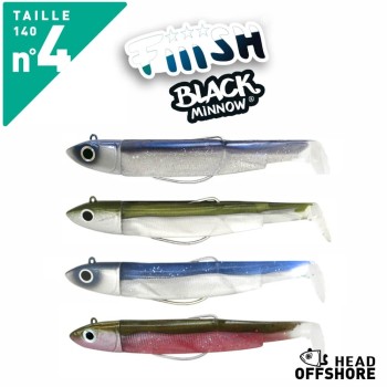 FIIISH BLACK MINNOW N.4 COMBO OFFSHORE HEAD 40G