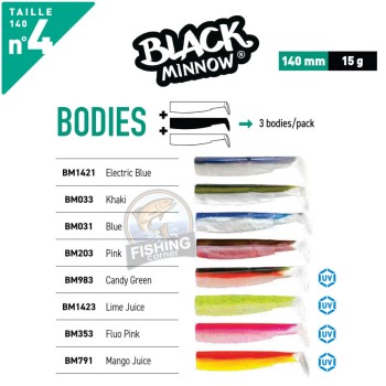 FIIISH BLACK MINNOW N.4 BODIES (ΑΝΤΑΛΛΑΚΤΙΚΟ)