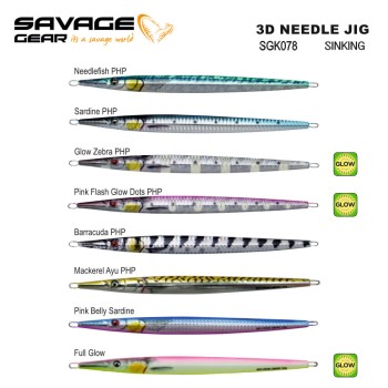 SAVAGE GEAR 3D NEEDLE JIG 9CM 20G