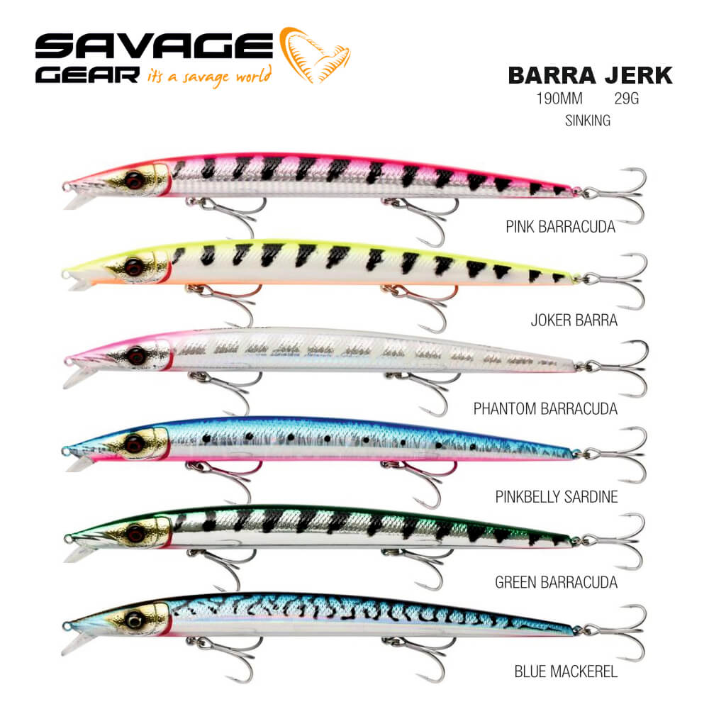 SAVAGE GEAR BARRA JERK SINKING 19cm 29gr