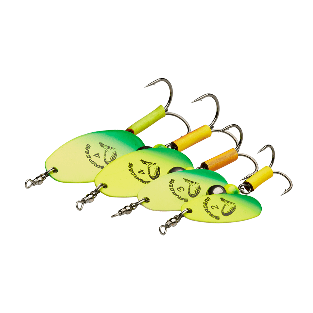 SAVAGE GEAR CAVIAR SPINNER #3 9.5G SINKING FLUO YELLOW/CHARTREUSE
