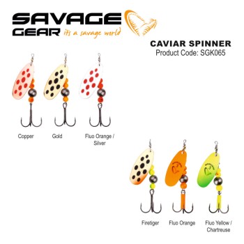SAVAGE GEAR CAVIAR SPINNER  3  9.5G SINKING