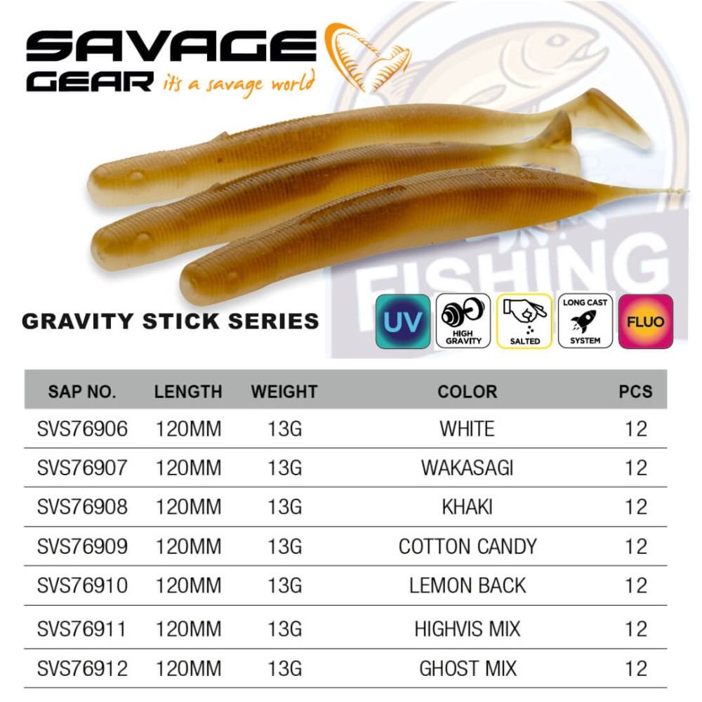 SAVAGE GEAR-GRAVITY STICK MINI KIT 12CM 13G SINKING