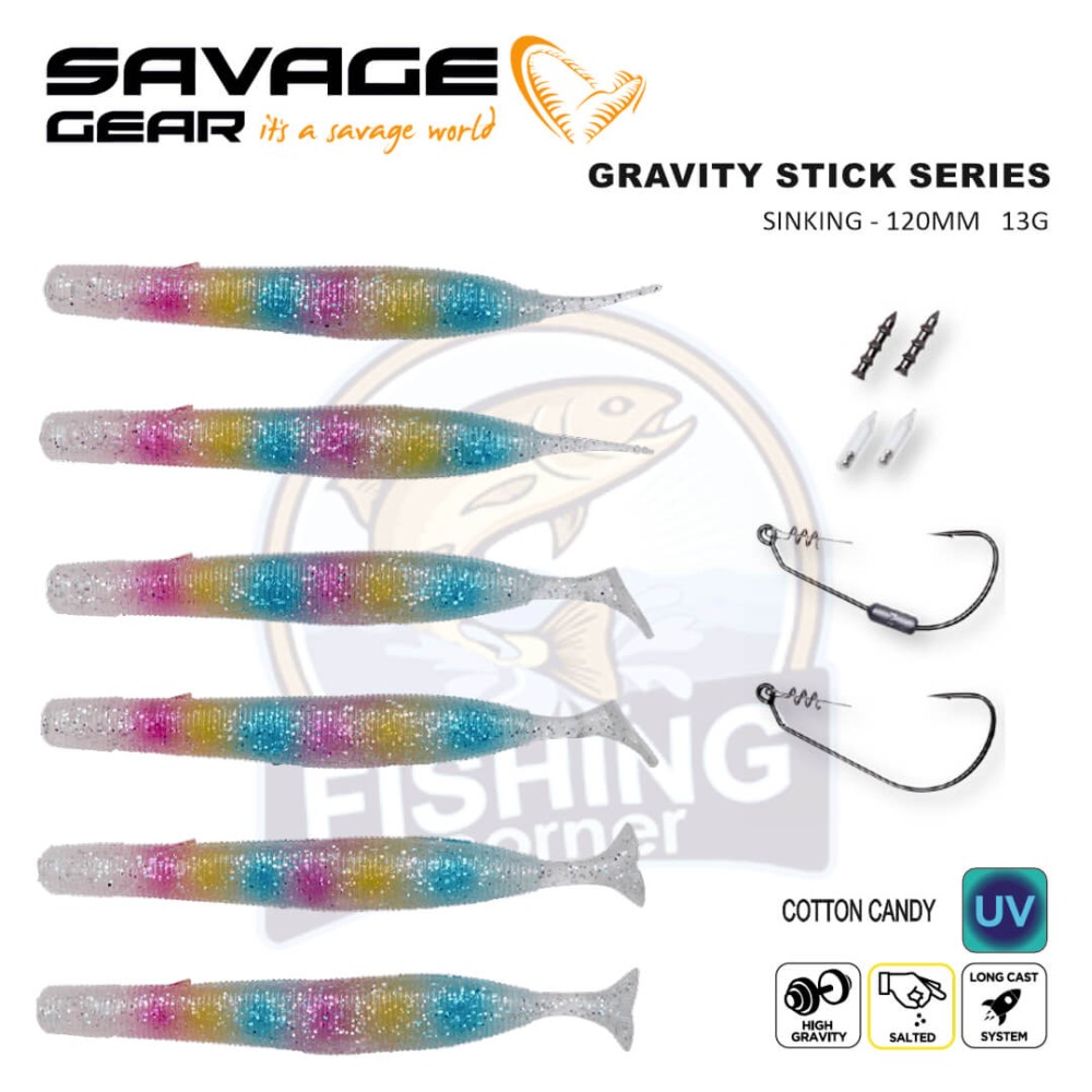 SAVAGE GEAR-GRAVITY STICK MINI KIT 12CM 13G SINKING