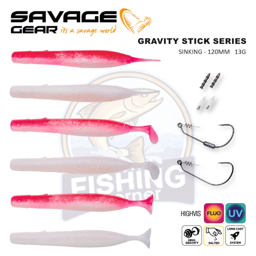 SAVAGE GEAR-GRAVITY STICK MINI KIT 12CM 13G SINKING