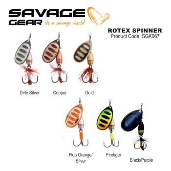 SAVAGE GEAR ROTEX SPINNER 3 8G SINKING