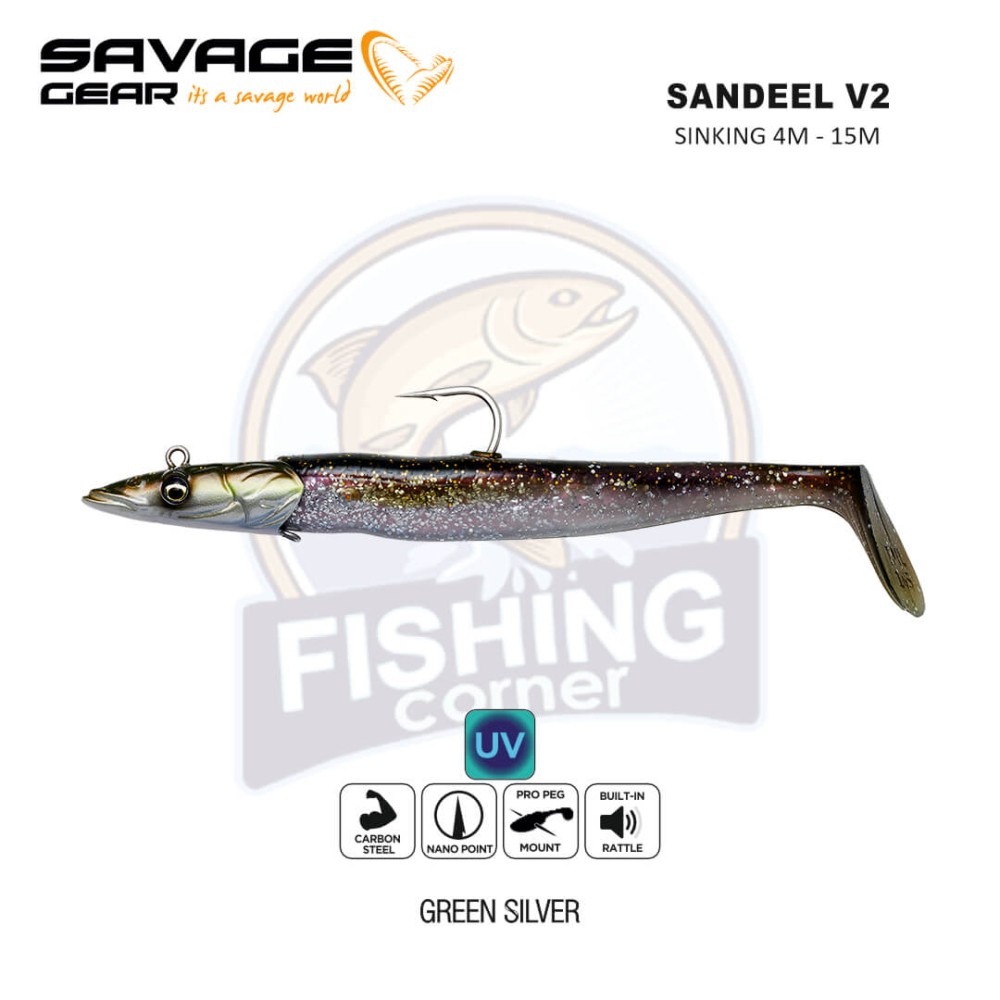 SAVAGE GEAR SANDEEL V2 12CM 22G SINKING 2+1