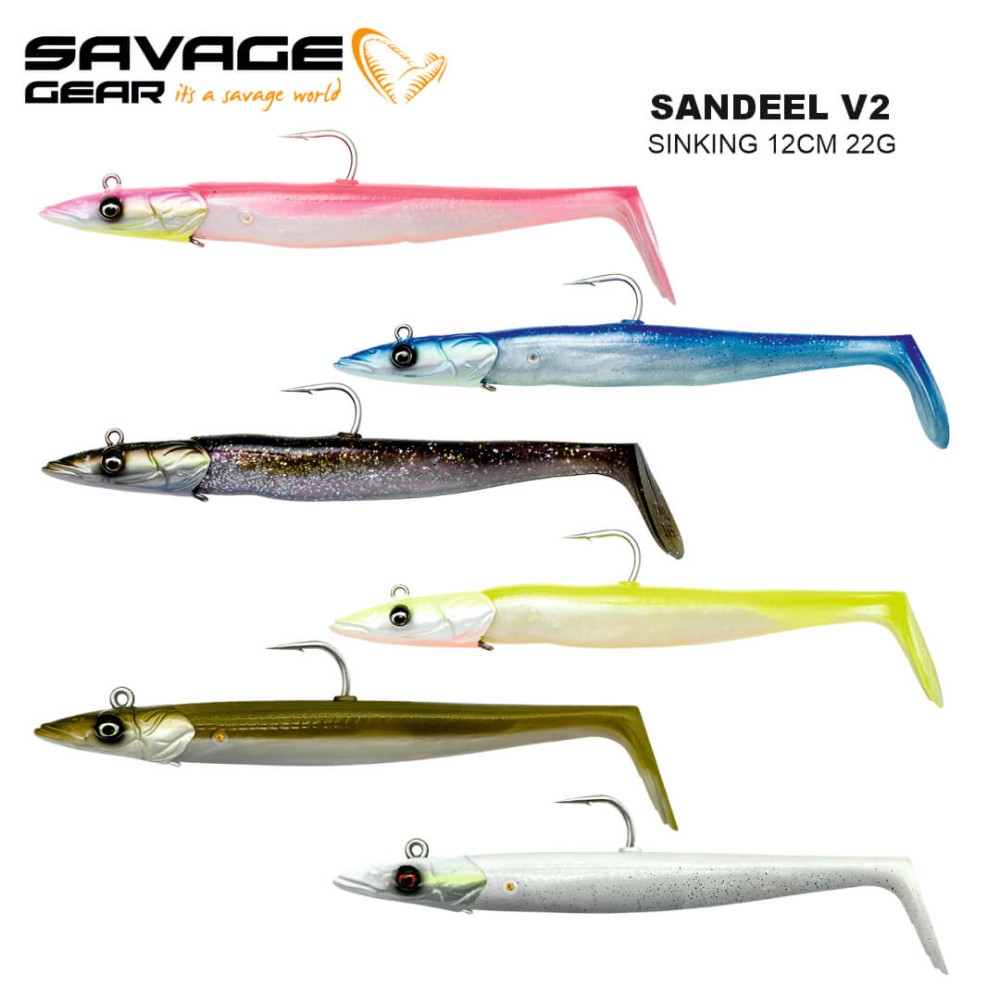 SAVAGE GEAR SANDEEL V2 12CM 22G SINKING 2+1