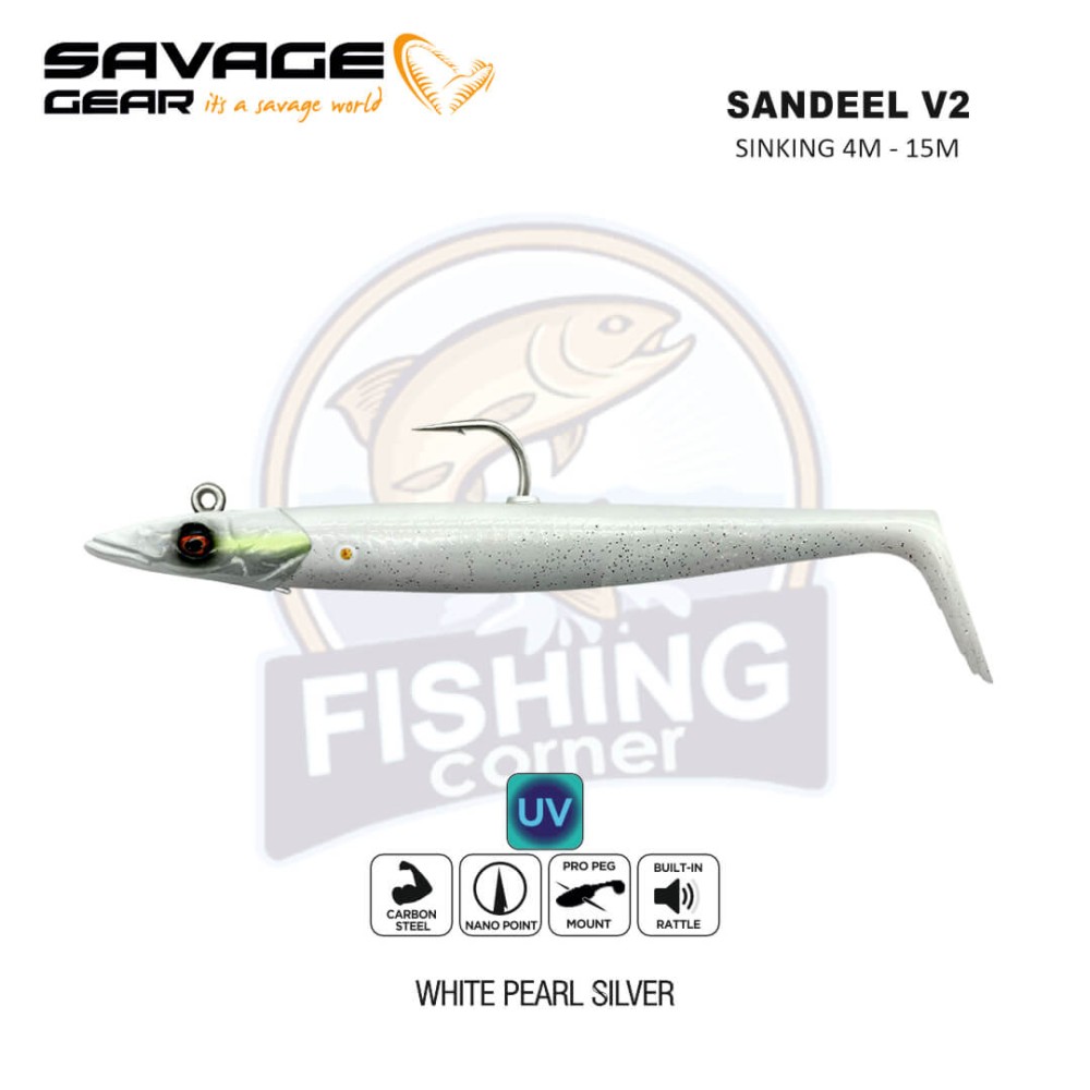 SAVAGE GEAR SANDEEL V2 15.5CM 46G SINKING 2+1