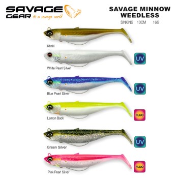 SAVAGE GEAR SAVAGE MINNOW WL 10CM 16G SINKING 2+1