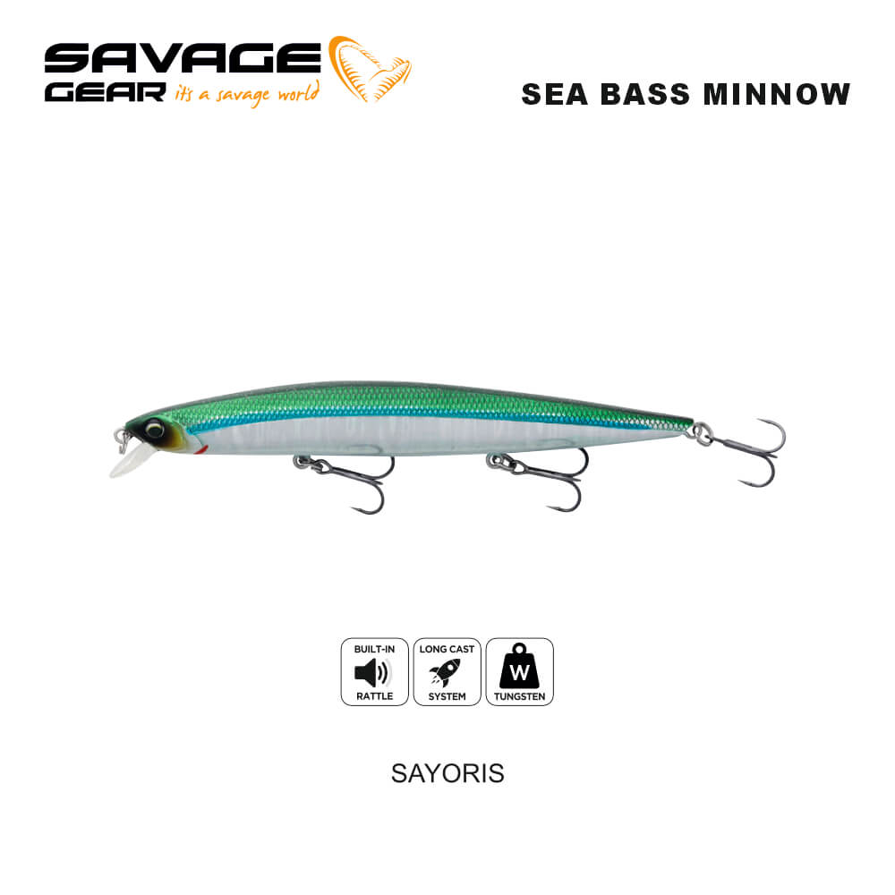 SAVAGE GEAR SEA BASS MINNOW 14CM 18.5G FLOATING