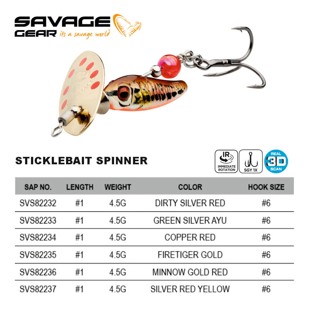 SAVAGE GEAR STICLEBAIT 2 7.3GR SINKING