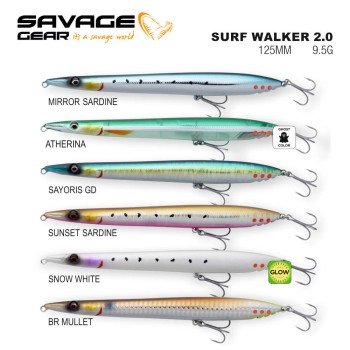 SAVAGE GEAR SURF WALKER 2.0 15.5CM 17G FLOATING