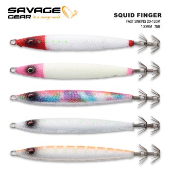 SAVAGE GEAR SQUID FINGER 10CM 75G FAST SINKING