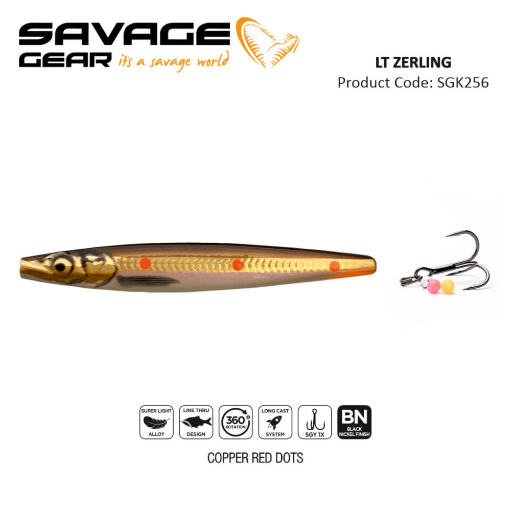 SAVAGE GEAR LINE THRU  ZERLING 9CM 12G SINKING 