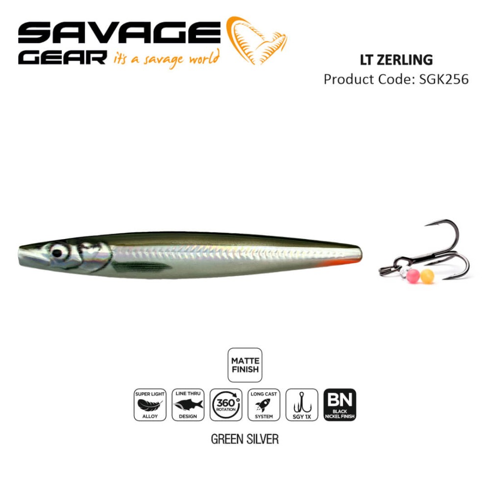 SAVAGE GEAR LINE THRU  ZERLING 10.6CM 20G SINKING 