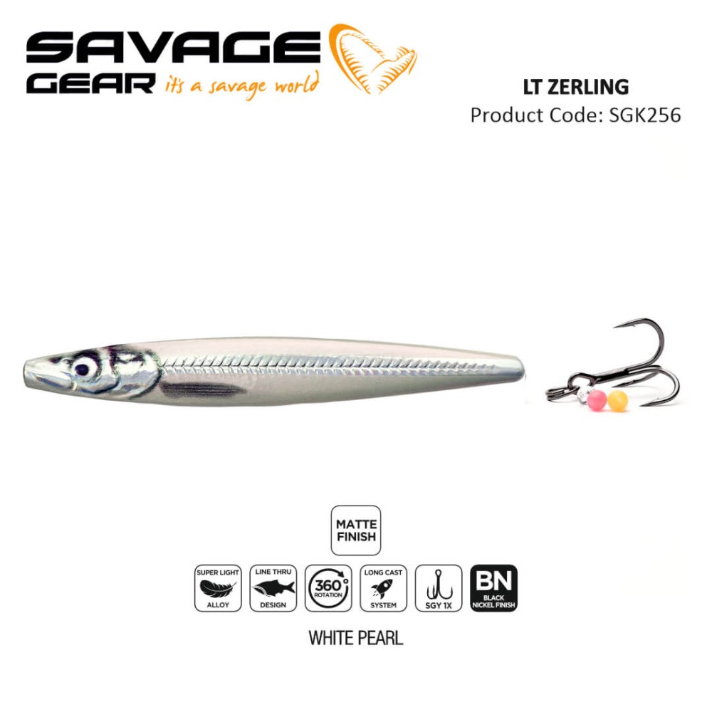 SAVAGE GEAR LINE THRU  ZERLING 9CM 12G SINKING 