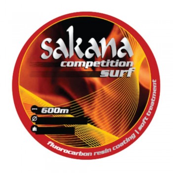 SAKANA COMPETITION SURF 600m FLUOROCARBON COATED 0.331mm