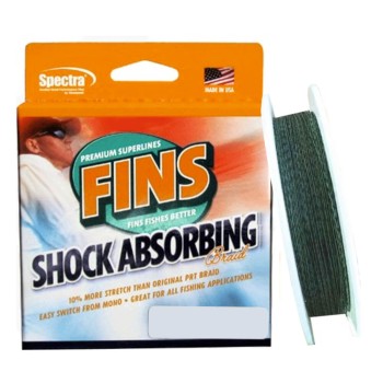 FINS SPECTRA SHOCK ABSORBING NHMA 274M GREEN BACK