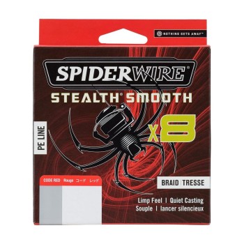 SPIDERWIRE STEALTH® SMOOTH8 X8 PE BRAID 150m ΚΟΚΚΙΝΟ