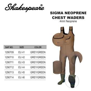 SHAKESPEARE SIGMA NEOPRENE WADER