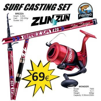 ZUN ZUN SURFCAST COMBO SET 